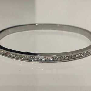 Pulsera Aro con hilera de Brillantes Incrustados